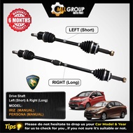 (MLL) PROTON IRIZ / PERSONA DRIVE SHAFT LEFT (LONG) &amp; RIGHT (SHORT) - (MANUAL)