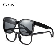 Cyxus Polarized Wraparound Sunglasses For Women Men Fit Over Light Glasses UV Protection TR Frame My