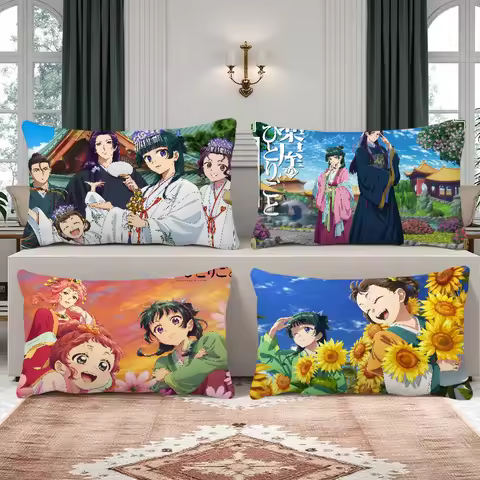 anime cushion cover Rectangle Pillow Cover The Apothecary Diaries Maomao Home Sofa living Room Offic