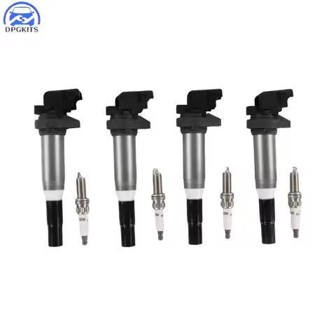 4pcs Ignition Coils + 4pcs Iridium Spark Plugs For 2007-2013 Mini R52 R57 R58 Cooper UF598 121375750