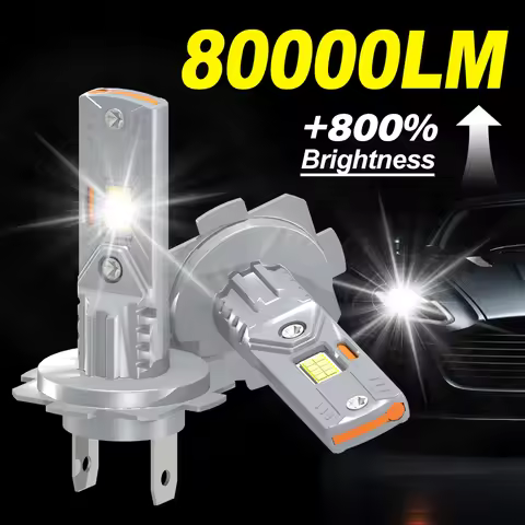 2PCS H1 H7 LED Headlight Bulbs H4 H11 HB3 HB4 9005 9006 H9 H8 Mini 80000LM 6000K CSP Car Headlamps 3