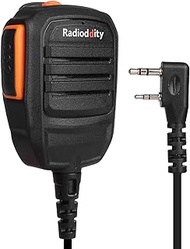 Radioddity RS22 Remote Speaker Mic with Clear Sound, Compatible with Baofeng UV-5R UV-5RX3 BF-888S B