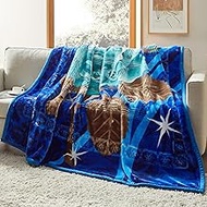 Nestl Korean Mink Blanket Queen Size - 9 Lbs Velvet Fleece Korean Blanket - 2 Ply Warm & Thick Winte