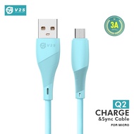 V2S Q2 3A Flexible Fast Charger Cable for Micro/Iph/Type-C 1meter Charging Cord