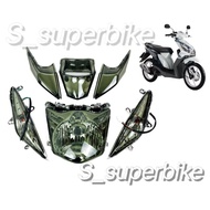 ICON HEAD LAMP ICON TAIL LAMP ICON FRONT SIGNAL SET TINTED 3IN1 COMPLETE SET