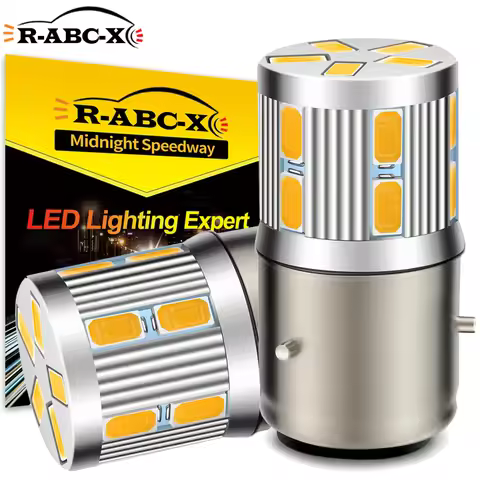 2PCS BA20D BA21D H6 H6M P15D Bulb Motorcycle Headlight Warm White PX15D P15D-25-1 Bulb For Scooter M