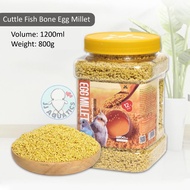 Jonsanty High Calcium Egg Millet Fruits Vegetables Cuttlefish Bone Parrot Lovebird Cockatiel Budgie 