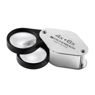 4x+6x=10x/27mm 德國製金屬殼雙鏡式攜帶型放大鏡 1187