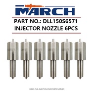 6pcs DLL150S6571 Diesel Fuel Injector Nozzle Tip for Holland Fordson Power / Super Major 2000 US BUI