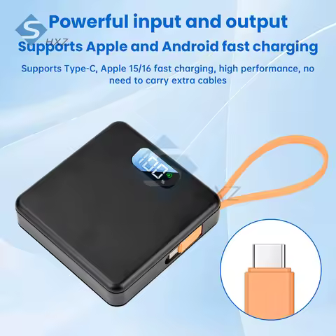 DIY 10000mAh Power Bank Kit with LCD Display, 10W/22.5W Solder-Free 18650 Battery Case for iPhone Xi