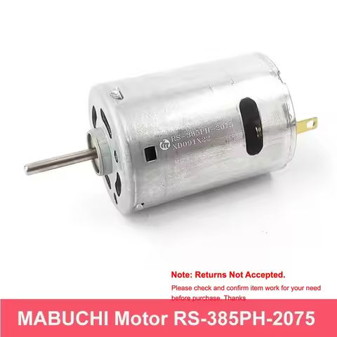 MABUCHI RS-385PH-2075 Carbon Brush DC Electric Motor 385SH 12V-18V High Speed Micro 27.5mm 385 Motor