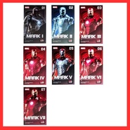 * READY STOCK * ZD Toys Iron Man 4 inches Series - MK1 to MK7 Figure With Base Boxset