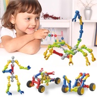 Detachable Skeleton Build Blocks Set Classic Build Bricks STEM Kids Build Toys Gift for Boys Girls A