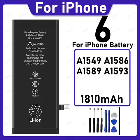 1810mAh High Quality Replacement Battery For Apple iPhone 6 A1549 A1586 A1589 A1593 +Free Tools