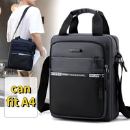 Nylon Big Capacity Can Fit A4 Book Men Sling Bag Shoulder Bag Crossbody Bag Messenger Bag for Men