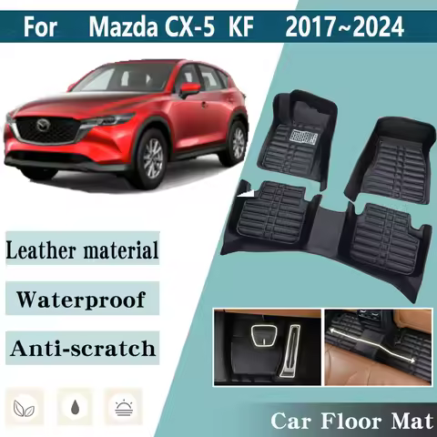 LHD Car Floor Mats for Mazda CX 5 2023 Accessories CX5 CX-5 KF 2017~2024 Foot Inner Liner Carpet Pad