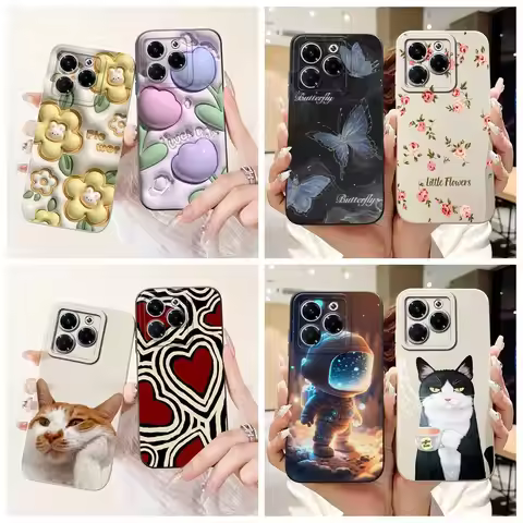 For Infinix Note 40X 5G Case X6838 Luxury Candy Painted Cover Shockproof Soft TPU Phone Case For Inf