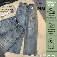 Women's wide-leg mushroom jeans, length 87cm + 97cm, size SML Shop Nhi (7287 / 7289)
