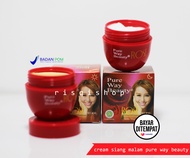 Cream rose original asli bpom - Cream Siang Malam Pure Way Beauty Rose - Krim Pemutih Dan Glowing