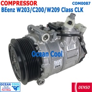 คอมเพรสเซอร์ เบ็นซ์ C-200 W203 W211 W220 E220 S280  COM0087 COMPRESSOR BENZ  7SEU17C  DENSO แท้  447150-2783 คอมแอร์ รถยนต์ 6PK