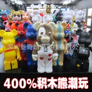 400%Brick Bear Bearbrick Violent Bear Fashion Play Doll Fashion Shop Bar Decoration Flocking Lucky Cat