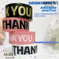 AMBER Packaging Tape, High Strength Colorful Decorative Tape, Patterns High Viscosity OPP Material P