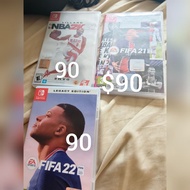 Nintendo Switch 遊戲 NBA 2K21, FIFA 21, FIFA 22