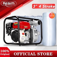 REAIM Gasoline Water Pump 4 Stroke Water Pump 8.5HP Engine High-LiftWater Pump