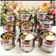 Eagle Stainless Steel Tiffin Carrier / Food Container / mangkok Tingkat Nasi(12-16cm) /Mangkuk Tingk