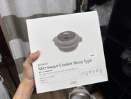 日本代購 3coins 微波爐煮食兜 深款 煲 飯盒 叮叮盒 煮食器 微波爐神器 帶飯 午餐 煮飯 餐具 microwave cooker deep type