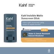 Kahf Invisible Matte Sunscreen Stick SPF 50 PA++++ 22 g - Perawatan Wajah Sunscreen Stick Matte Pria