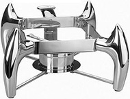 LACOR Gn 1/2 Luxe Chafing Dish Stand, Stainless Steel, Silver, 28 x 40 x 17 cm