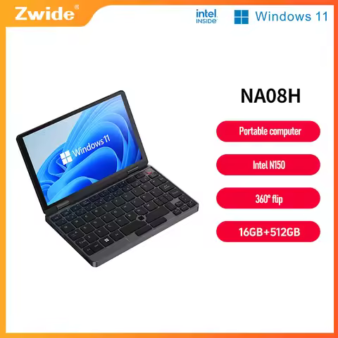 Zwide Mini Laptop 8-inch touch screen two-in-one convenient pocket business trip business office ent