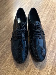 Hogan 黑色漆皮厚底鞋 女款 36 碼