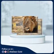 AlaDeen Gold®️ 1gram Exclusive The Lion King Gold Bar 999.9Au (The Purest Gold)