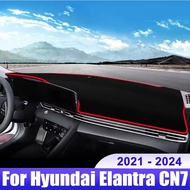 For Hyundai Elantra CN7 2021 2022 2023 2024 Car Dashboard Cover Dash Mat Sun Shade Avoid Light Non-s