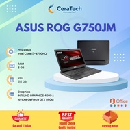 Laptop Asus Rog G750Jm Core I7 Gen 4 Ram 8Gb Ssd 512Gb