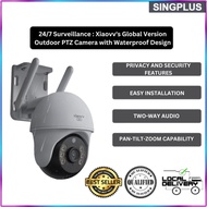 XiaoVV【SG LOCAL SELLER】Outdoor 4G Camera 2K P9S PTZ Night Vision Camera Smart Home Security IP65 2 Y