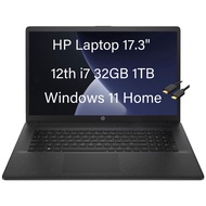 HP 17 Laptop 17.3 FHD (Intel 12th Generation 10-Core i7-1255u, 32 GB of RAM, 1 TB SSD, Iris Xe Graphics) Laptop Home &amp; B