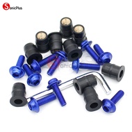 Phụ kiện xe máy cho BMW S1000RR S 1000RR 10 cái M5 kính chắn gió bu lông kính chắn gió fairing vít đ