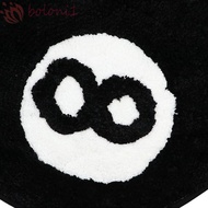 [COD] 8 Ball Rug, Round Plush 8 Ball Carpet, Creative Skin Friendly Black Soft 8 Ball Mat Hoom Decor