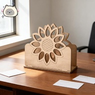 Lotus Business Card Holder Office Desk Organizer Vintage Card Storage Space-Saving Handmade Desk Acc