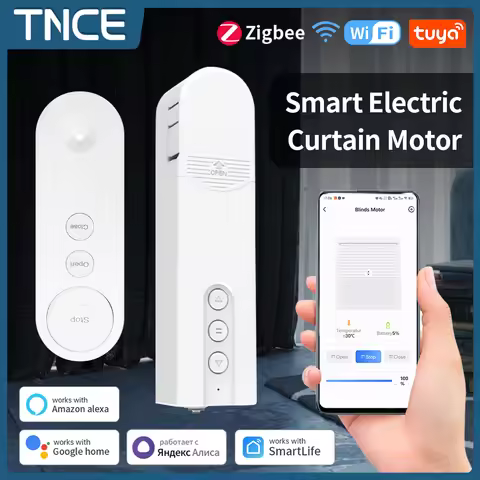 TNCE Tuya WiFi/Zigbee Smart Motor Electric Chain Roller Blinds Shade Shutter Drive Kit Smart Life Ap