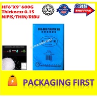 HF  PLASTIK BEG  6X''9'' 0.015 600G/HF PLASTIC BAG 6'X9'' 0.015 600GM CAP GEAR/PLASTIK NIPIS/PLASTIK