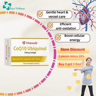 Vitamode Halal CoQ10 Ubiquinol 100mg Softgels 30s | Support Heart & Vessel Comfort, Powerful Antioxi