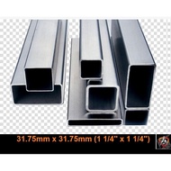 31.75mm (1 1/4")  Square Stainless Steel S304 BA Ornamental Pipe / Hollow / Tube (besi tahan karat)