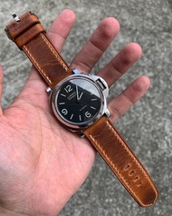 側縫線款 沛納海皮革錶帶 Panerai錶帶訂製 牛皮錶帶 手工錶帶