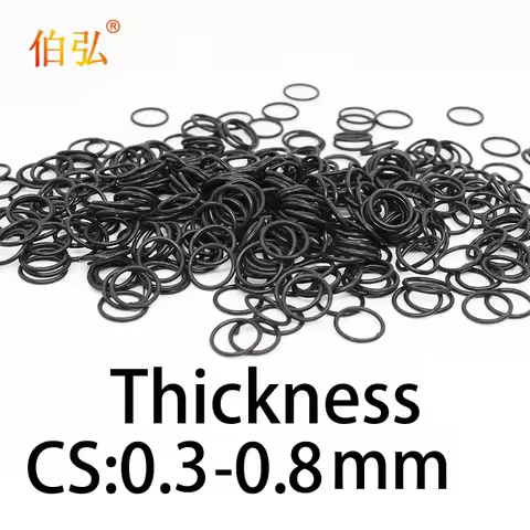 Nitrile rubber thickness cs 0.3/0.4/0.5/0.6/0.7/0.8mm O-ring rubber sealing ring gasket grommet sili