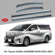 For Toyota Vellfire ALPHARD AH30 2015-2022 Accessories Window Weather Grd Door Visor Vent Shades Car