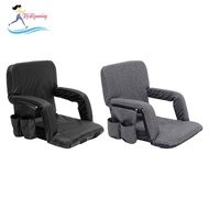 [Whweight] Stadium Chair Upgraded Armrest Comfort Easy to Carry Foldable Seat Cushion with Back Support for Outdoor Indoor